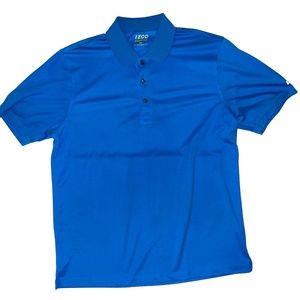 IZOD Large Mens Performx Golf Polo Shirt Blue
